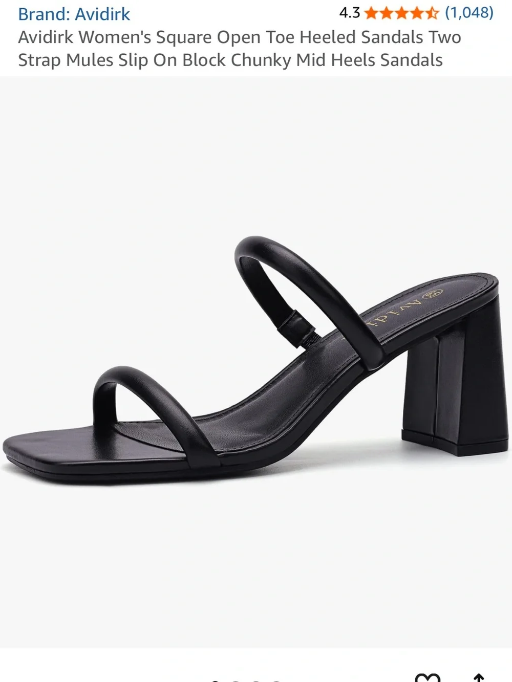 Black Platform Strappy Block Heel Sandals